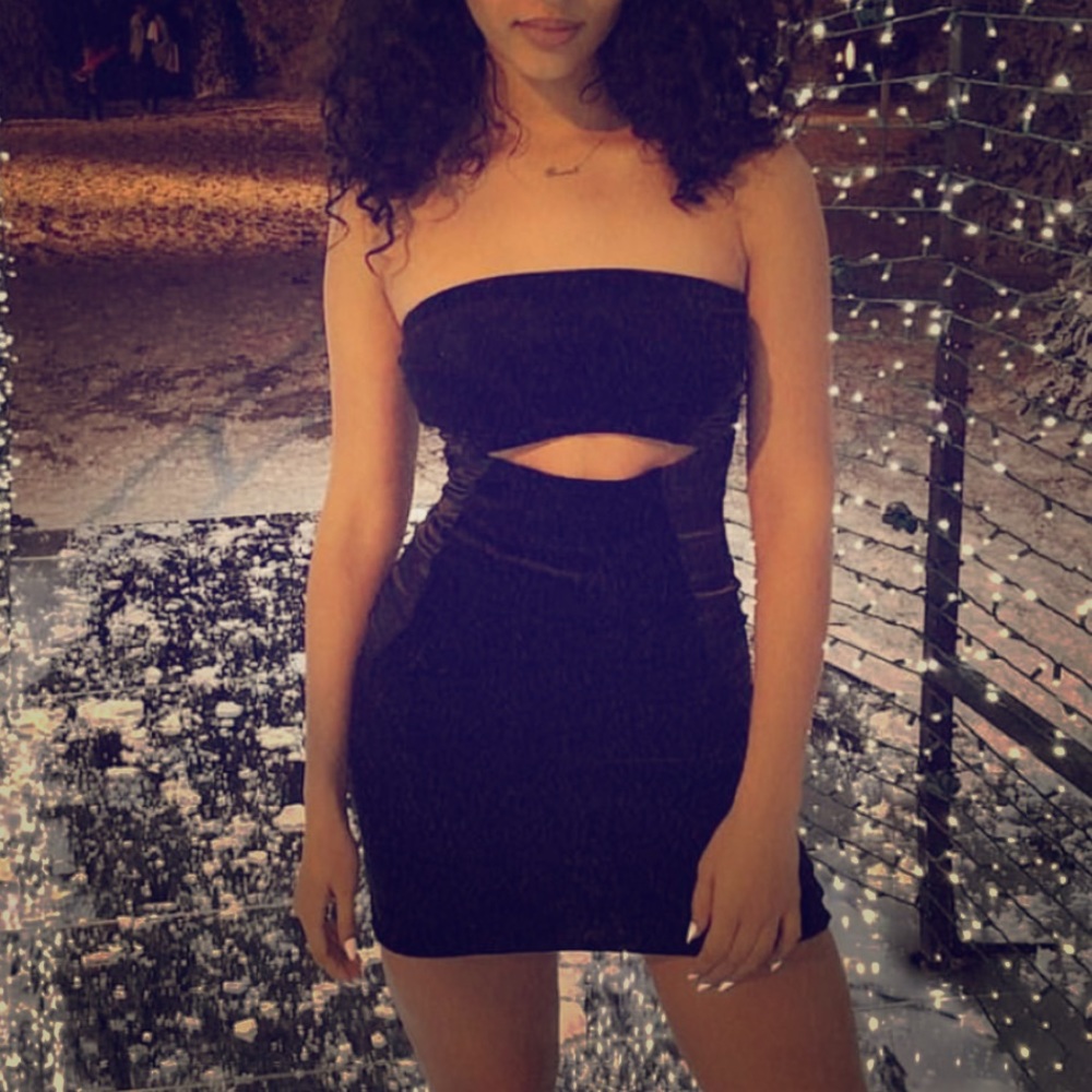Black Sorella Dress & Snake Print Bodysuit